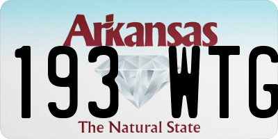 AR license plate 193WTG