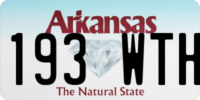 AR license plate 193WTH