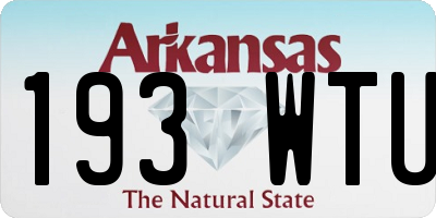 AR license plate 193WTU