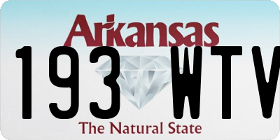 AR license plate 193WTV