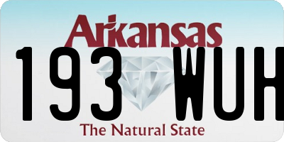 AR license plate 193WUH
