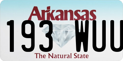 AR license plate 193WUU