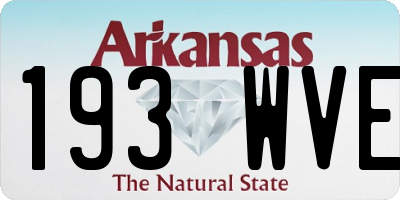 AR license plate 193WVE