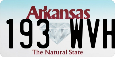 AR license plate 193WVH