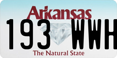 AR license plate 193WWH