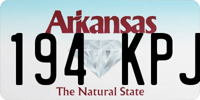 AR license plate 194KPJ