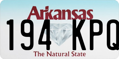 AR license plate 194KPQ