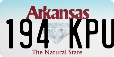 AR license plate 194KPU