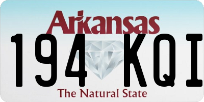 AR license plate 194KQI