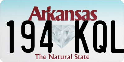 AR license plate 194KQL