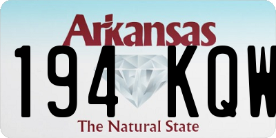 AR license plate 194KQW