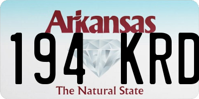 AR license plate 194KRD
