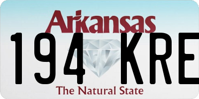 AR license plate 194KRE