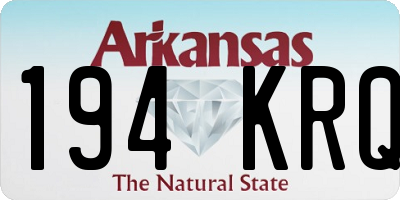 AR license plate 194KRQ