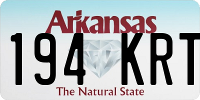AR license plate 194KRT