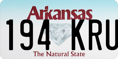 AR license plate 194KRU