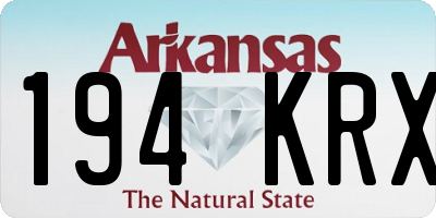 AR license plate 194KRX