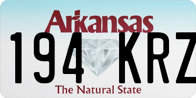 AR license plate 194KRZ