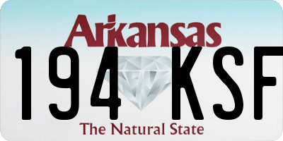 AR license plate 194KSF