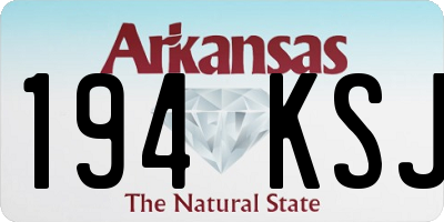 AR license plate 194KSJ