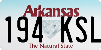 AR license plate 194KSL
