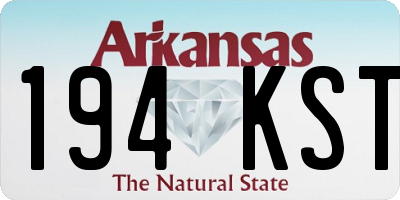 AR license plate 194KST