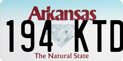 AR license plate 194KTD