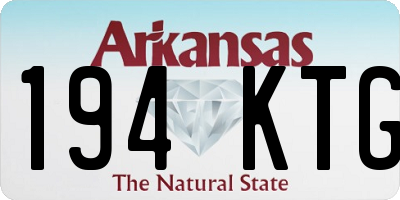 AR license plate 194KTG