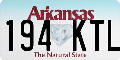 AR license plate 194KTL