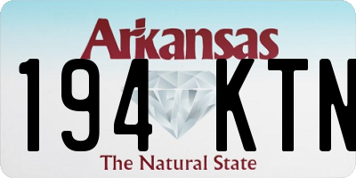 AR license plate 194KTN
