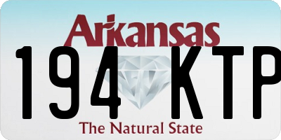 AR license plate 194KTP