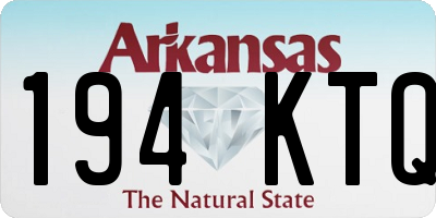 AR license plate 194KTQ