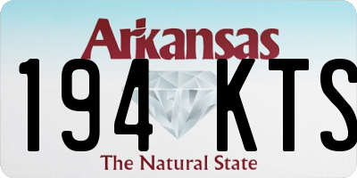 AR license plate 194KTS