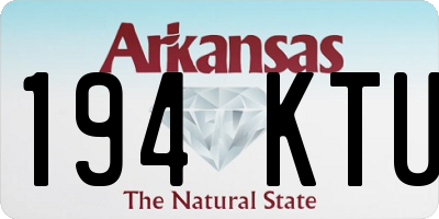AR license plate 194KTU