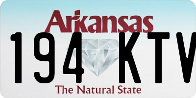 AR license plate 194KTV