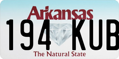 AR license plate 194KUB