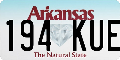 AR license plate 194KUE