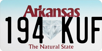 AR license plate 194KUF