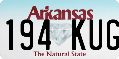 AR license plate 194KUG