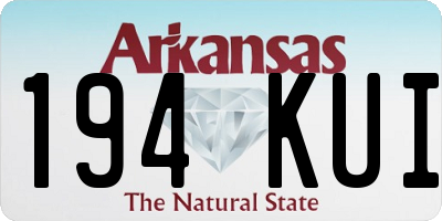 AR license plate 194KUI