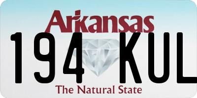 AR license plate 194KUL