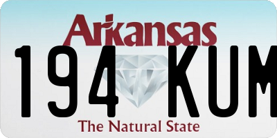 AR license plate 194KUM