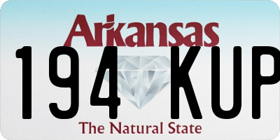 AR license plate 194KUP