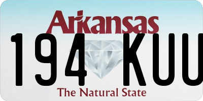 AR license plate 194KUU