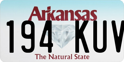 AR license plate 194KUV