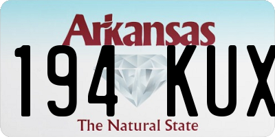 AR license plate 194KUX