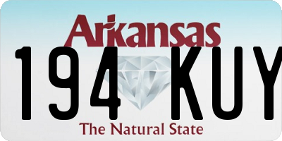 AR license plate 194KUY