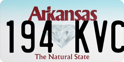AR license plate 194KVC