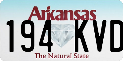AR license plate 194KVD