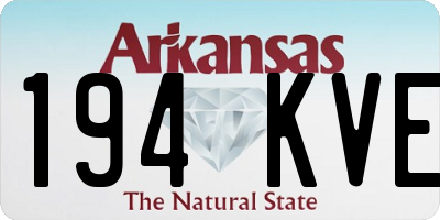 AR license plate 194KVE